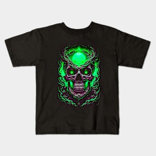 Black Metal Skull | Ritual Skull | Cool Skull | Solar Skull Kids T-Shirt